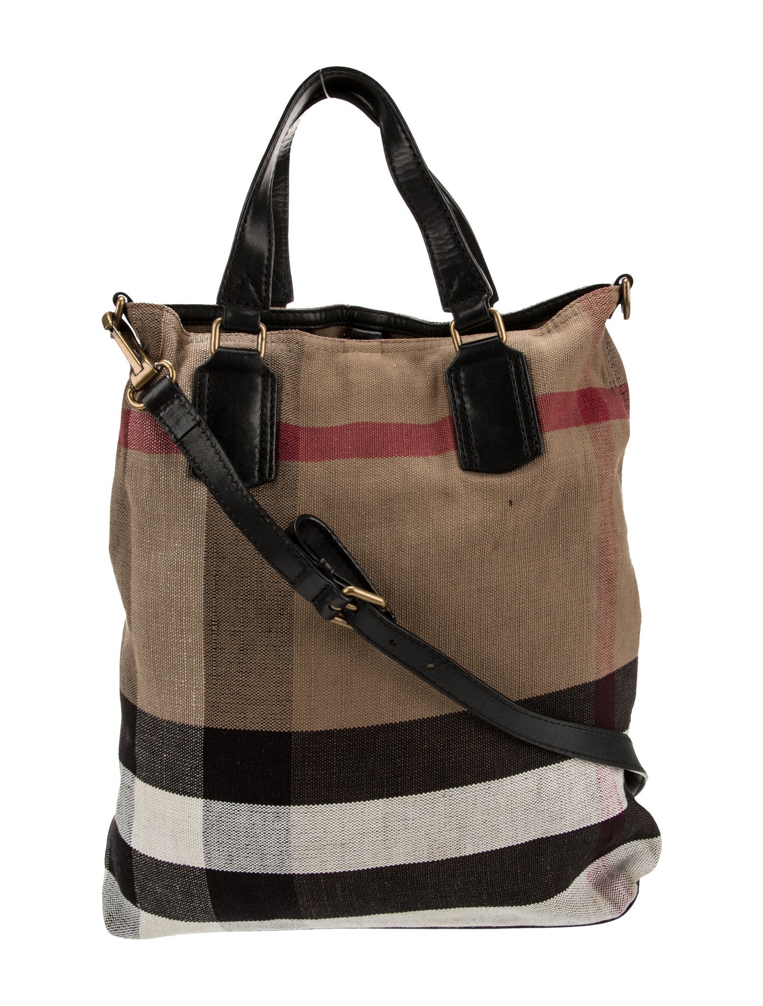 Burberry Mega Check Bucket Bag